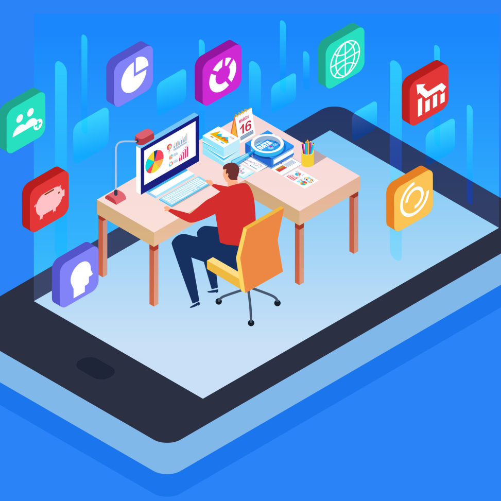 Online digital online learning and training